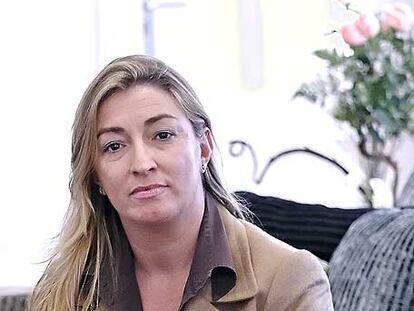 María José Hidalgo posa tras la entrevista.