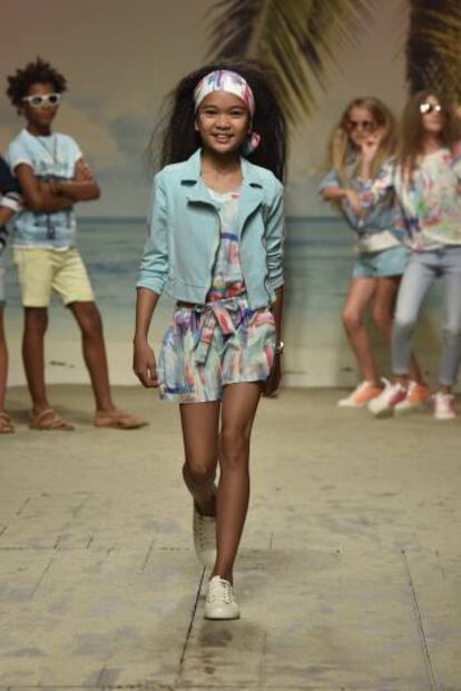Desfile de la colección primavera-verano de la firma Mayoral.