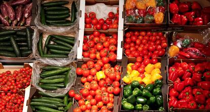 Verduras orgánicas en un supermercado de Berlín.