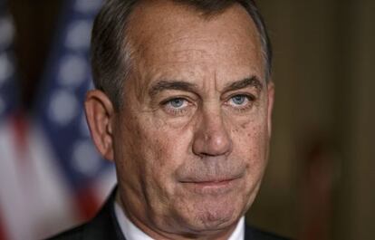 El l&iacute;der republicano de la C&aacute;mara Baja de EEUU John Boehner 