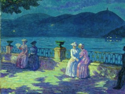 &#039;La Concha, nocturno&#039; (1906), obra de Dar&iacute;o de Regoyos.