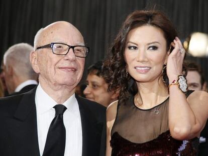 Rupert Murdoch y Wendi Deng.