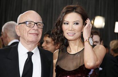 Rupert Murdoch y Wendi Deng.