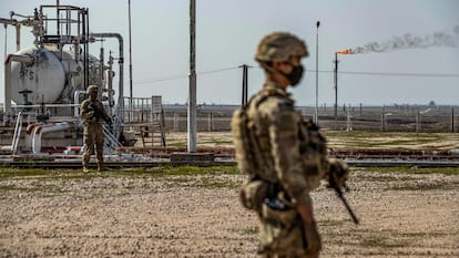 Soldado estadounidense en el norte de Siria