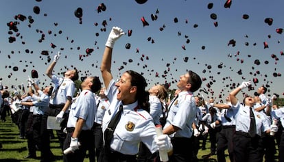 Acte de graduació de la 17a promoció de Mossos el 2014.