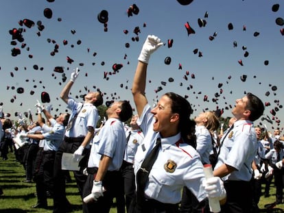 Acte de graduació de la 17a promoció de Mossos el 2014.