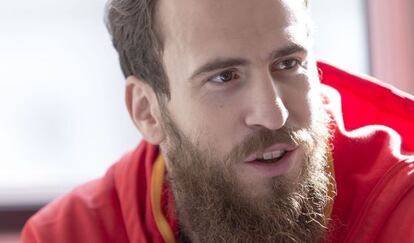 Sergio Rodríguez, durante la entrevista