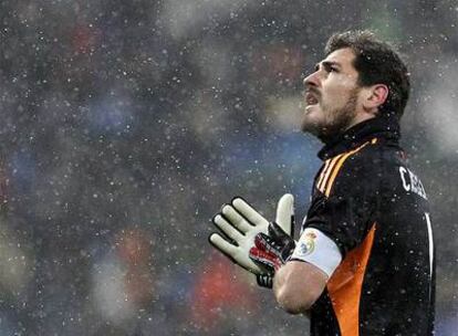 Iker Casillas, durante el partido contra el Mallorca.