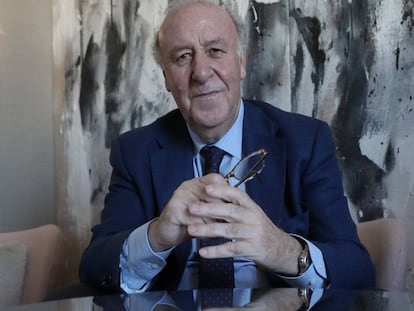 Vicente del Bosque, en Madrid, este jueves.