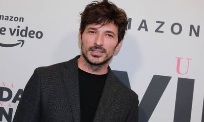 El modelo Andrés Velencoso, en Madrid, el martes.