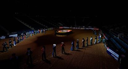 Uno de los últimos eventos de Professional Bull Riders en Georgia (Estados Unidos), a puerta cerrada, el pasado 15 de marzo.