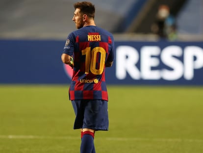 Messi, durante un partido del Barcelona la temporada pasada.
