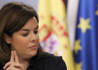 La vicepresidenta del Gobierno, Soraya Sáenz de Santamaría. EFE/Archivo