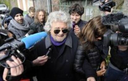 El l&iacute;der del movimiento 5 estrellas, Beppe Grillo.