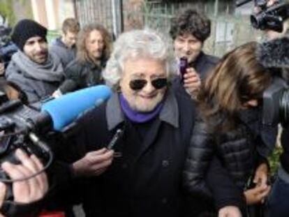 El l&iacute;der del movimiento 5 estrellas, Beppe Grillo.