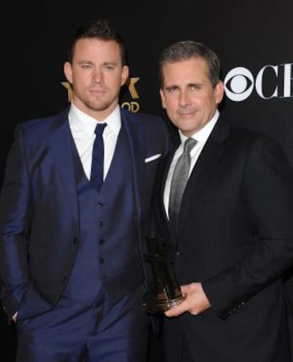 Los actores Channing Tatum (izquierda) y Steve Carell.