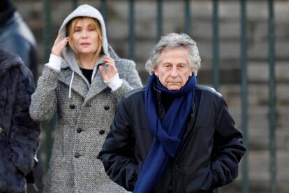 Roman Polanski, con Emmanuelle Seigner.