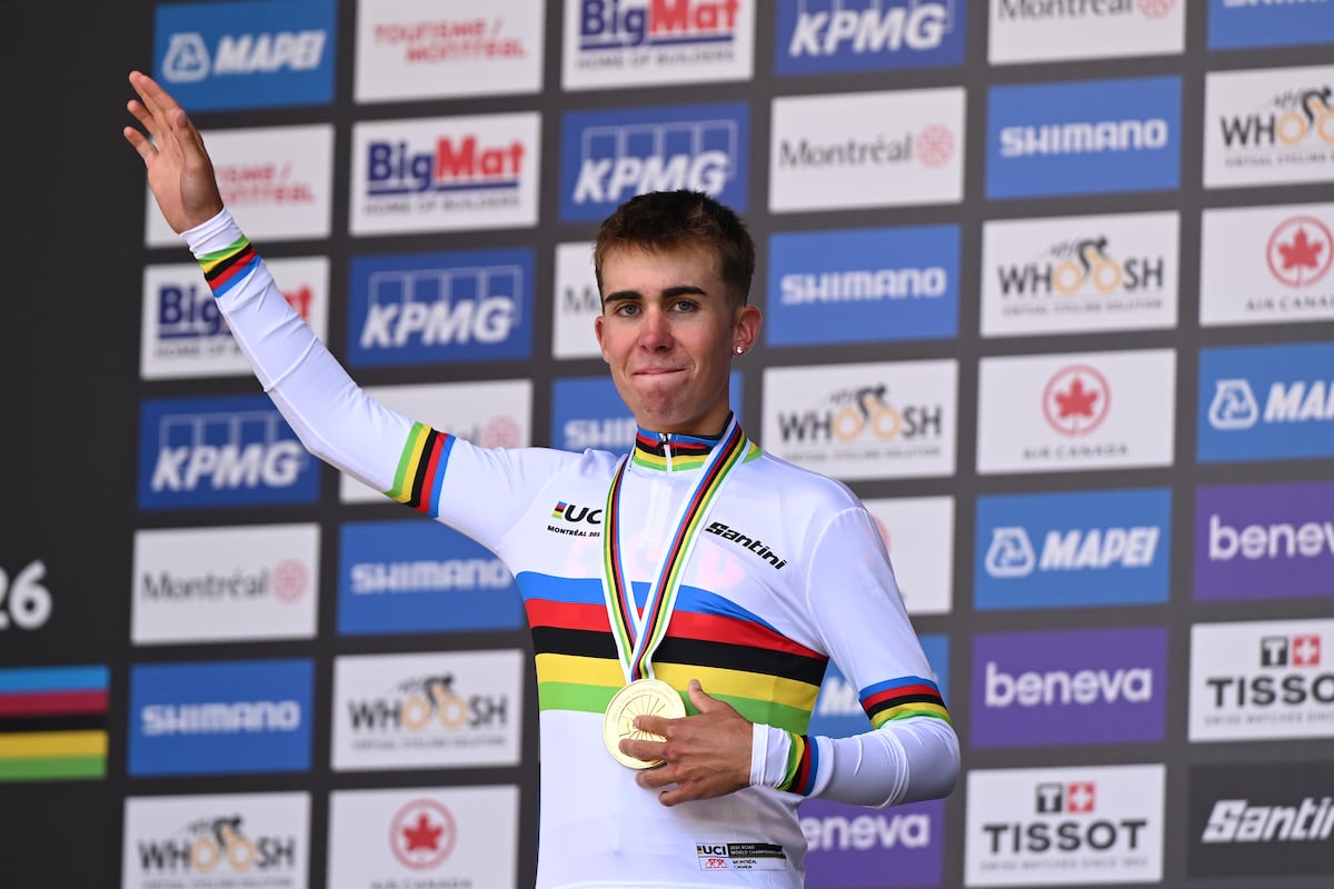 Benjamín Noval Wins Junior World Time Trial Championship and Joins Ineos