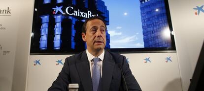 El consejero delegado de CaixaBank, Gonzalo Gortázar