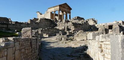 Ciudad romana de Duga, en Túnez.