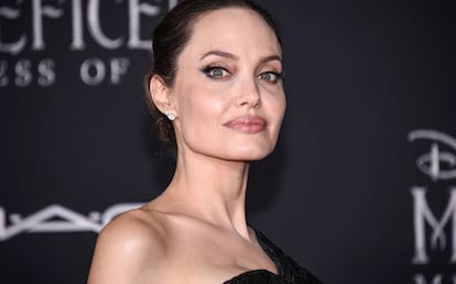 Angelina Jolie, en el estreno de la segunda parte de 'Maléfica'.