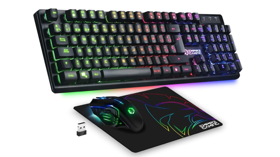 Kit de teclado y ratón inalámbricos para 'gamers'.