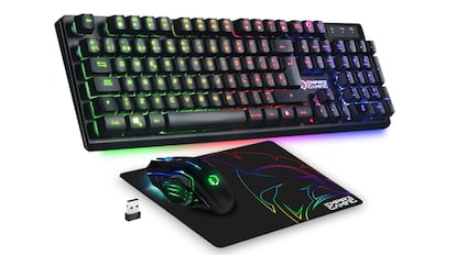 combo de teclado y ratn inalmbrico para la prctica del 'gaming'.