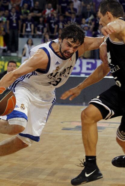 Llull, en un momento del partido.