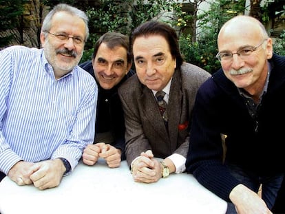 De izquierda a derecha, Natxo de Felipe, Bixente Martínez, Enrique García Asensio y Antón Latxa.