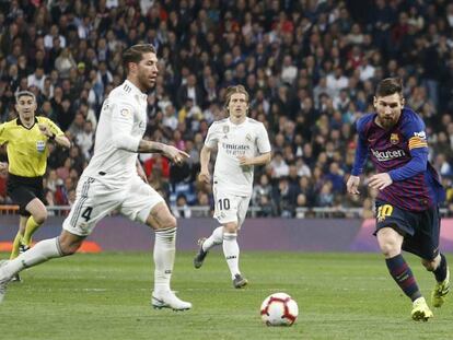 Ramos i Messi, en l'últim clàssic.