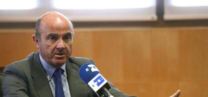 El ministro de Economía, Luis de Guindos.