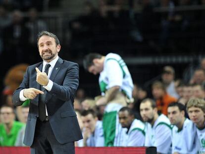 Joan Plaza, con el Zalgiris.