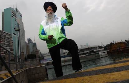 Fauja Singh, en una imagen de 2012.