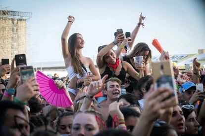 Asistentes a la décima edición del Arenal Sound.