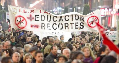 Manifestación de la función pública contra los recortes