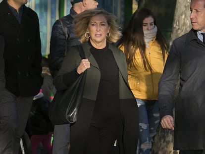 Concepcion Dancausa, delegada del Gobierno de la Comunidad de Madrid, acude este lunes a declarar al juzgado de Plaza de Castilla.