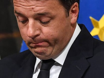 Matteo Renzi, ao reconhecer sua derrota.