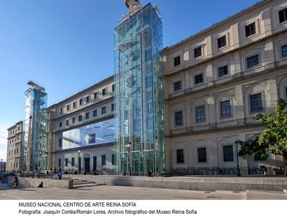 Fachada del Museo Nacional Centro de Arte Reina Sofía, que expone la muestra 'Picasso 1906. La gran transformación' hasta el próximo 4 de marzo.