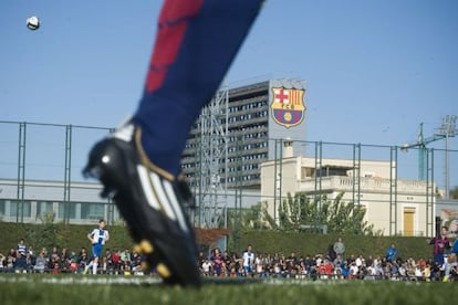 Un Barça-Espanyol, a la ciutat esportiva blaugrana.