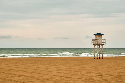 El arenal de L'Ahuir, en Gandía.