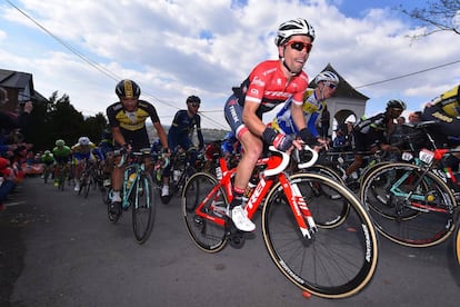 André Cardoso, durante la Flecha Valona de 2017.