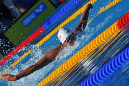 Mireia Belmonte, durante la final de los 200 metros estilos.