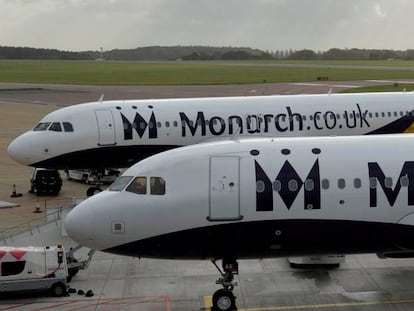 Aviones de la compa&ntilde;&iacute;a Monarch