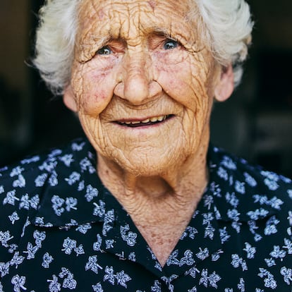 Felisa González, de 101 años, en O Irixo (Ourense).