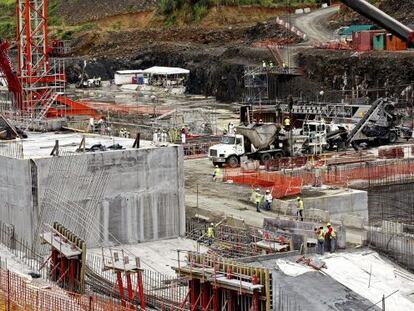 Obras de la ampliaci&oacute;n del Canal de Panam&aacute;. 