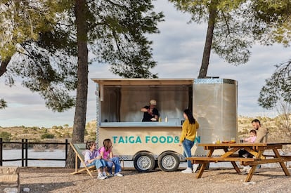 Uno de los 'foodtrucks' disponibles en TAIGA Lake Caspe.