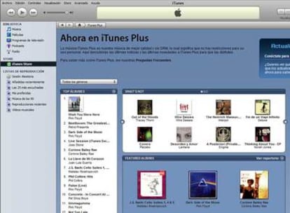 iTunes, la tienda en línea de Apple.