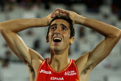 Arturo Casado, el pasado viernes tras imponerse en la final de los 1.500 metros.