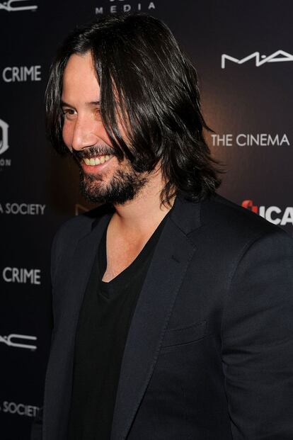 Keanu Reeves hace ya tiempo que apuesta por este look. 