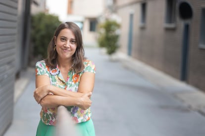 La periodista Lucía González, en la sede de EL PAÍS.